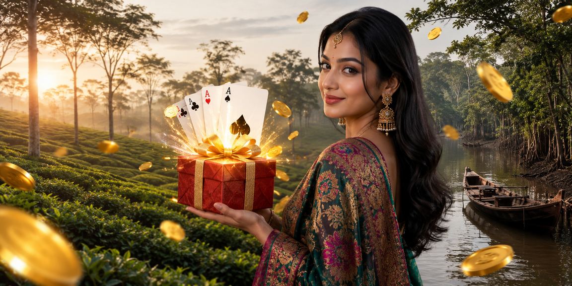 সিলেটের চা বাগানে তীন পট্টি গেম